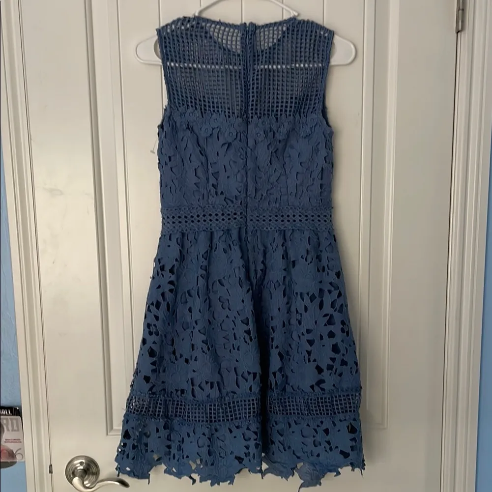 Aqua Women's Blue Lace Dress - Image 3