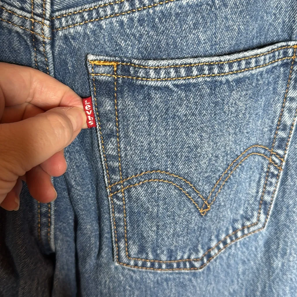 NWT LEVI’S ‘94 BAGGY WIDE LEG BLUE JEANS SIZE 26 x 31 - Image 11