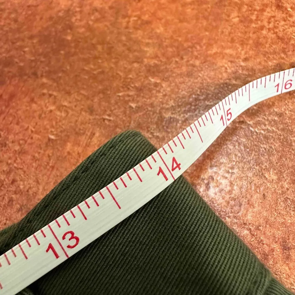 Theory Khaki High Waisted Namid TS Button Detail Pants Size 0 - Image 7