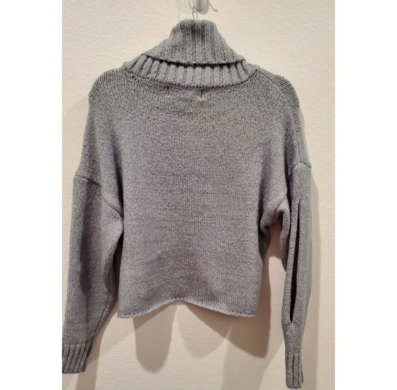 Kendall + Kylie  Turtle Neck Grey Sweater - Image 4
