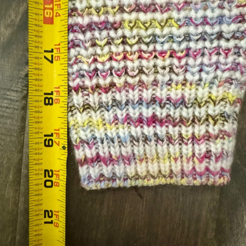 Design History Multicolor Chunky Knit Open Front Cardigan Size XL(runs small) - Image 11