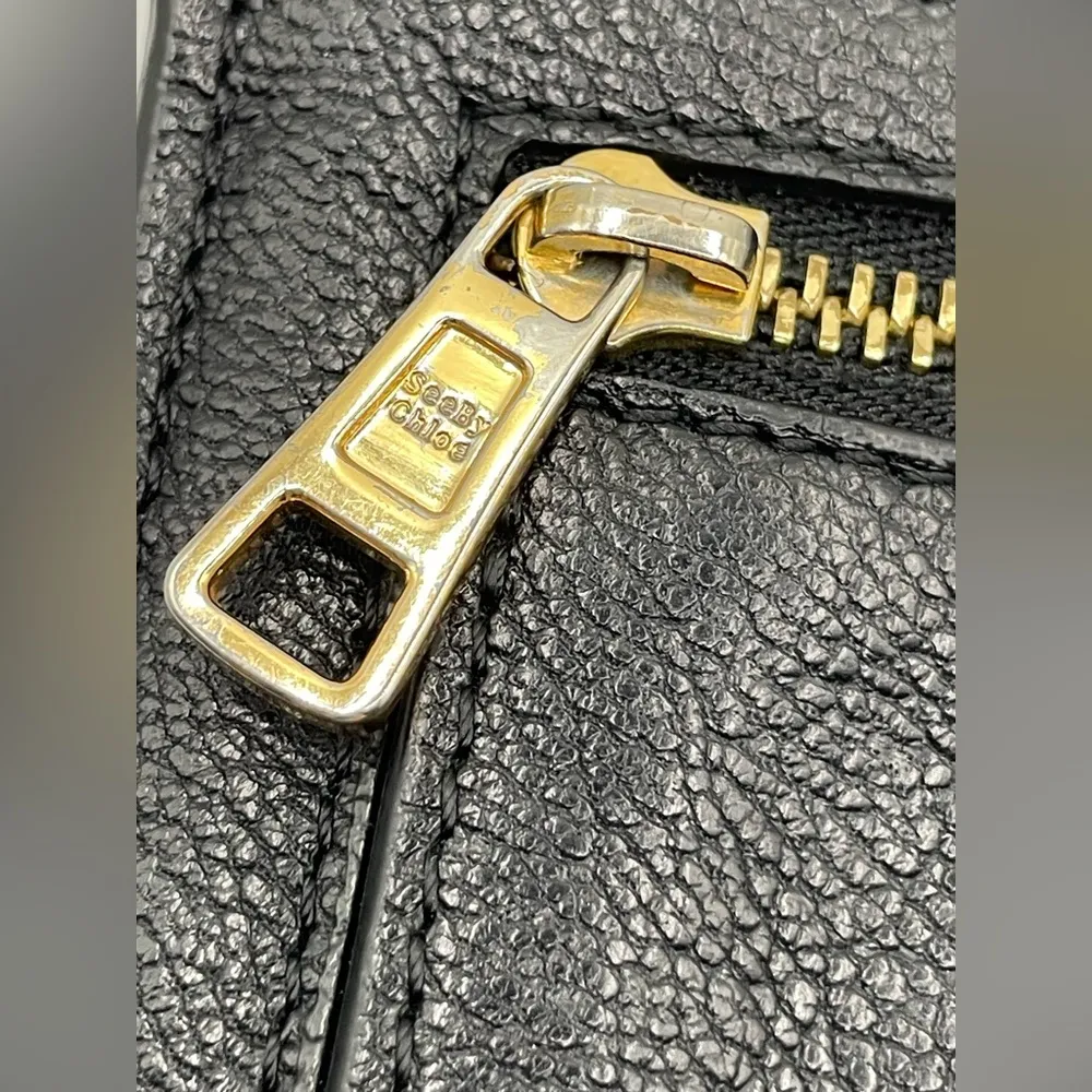 See By Chloe - Hana Long Wallet Bifold | Gold Hardware - Braided Ring & Key - Image 7