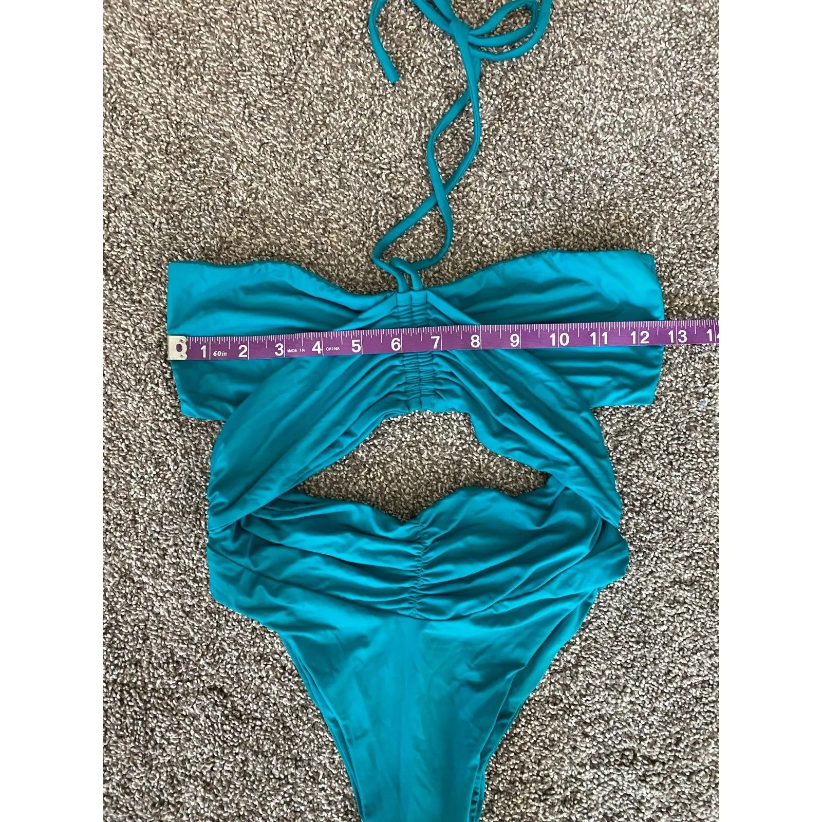 BEACH RIOT Swim Teal Cut-Out One Piece Swimsuit - XS - Image 4