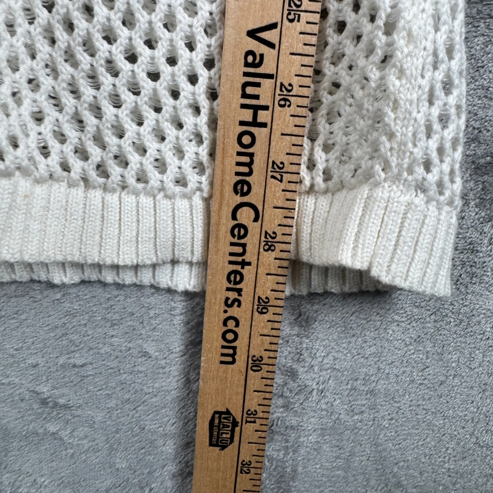 Liz‎ Claiborne Sweater S Open Knit Cotton Tunic Beach Cover Up Coastal Boho Chic - Image 7