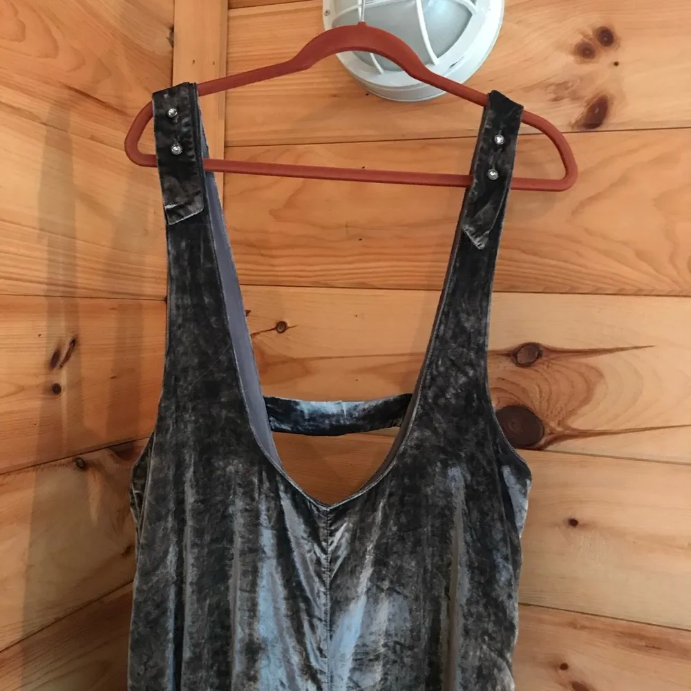 BLUE MAEVE ANTHROPOLOGIE VELVET TANK FLOWY DRESS - Image 2