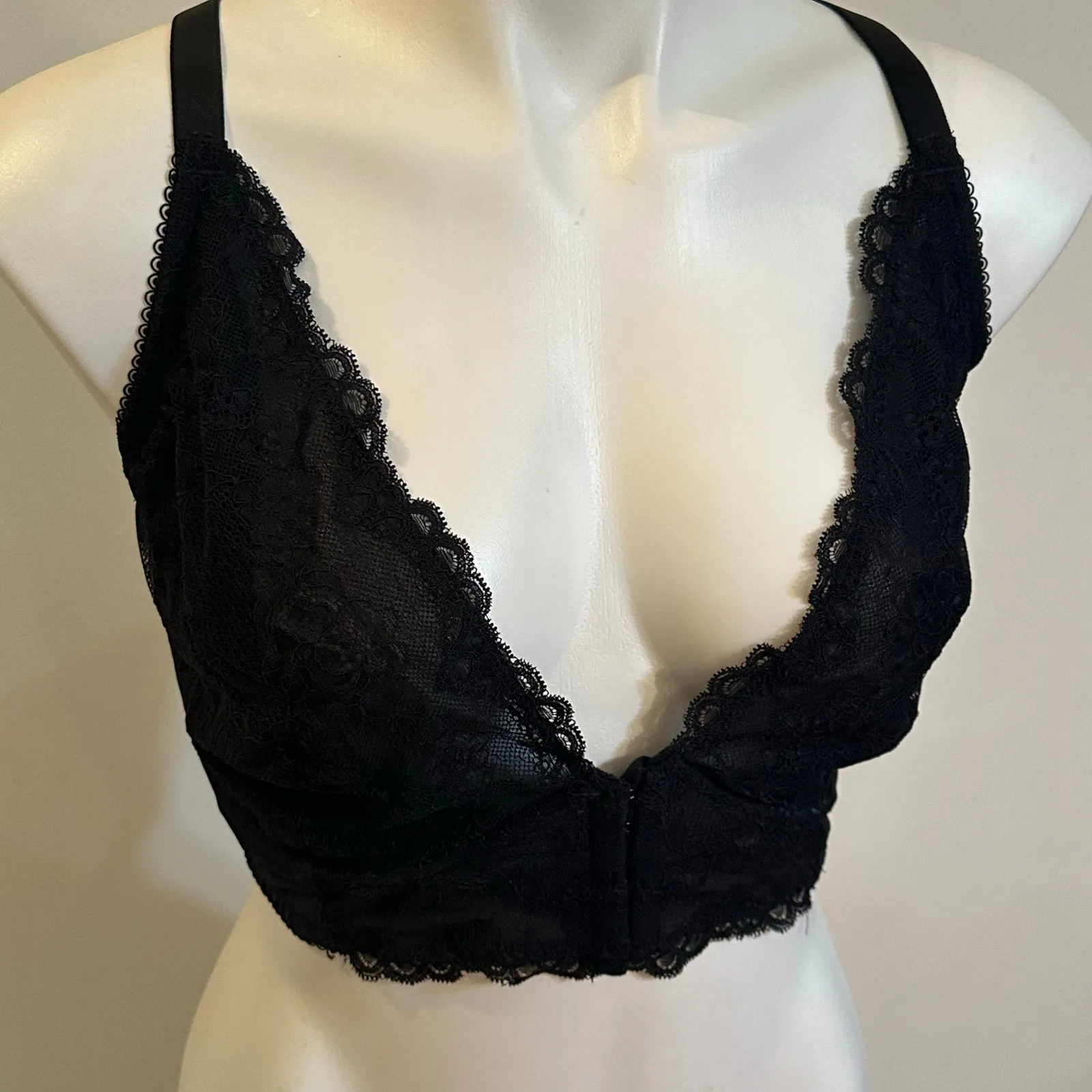 Gossard Black Lace Bustier sz 42D Gossard Superboost Plunge Bra - Image 11