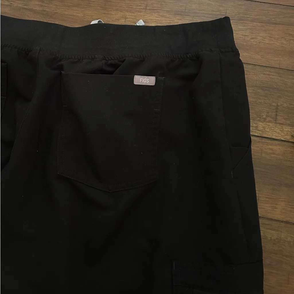 Figs Women’s Black Zamora Jogger Scrub Pants Size XXL Petite Style 1000208 - Image 2