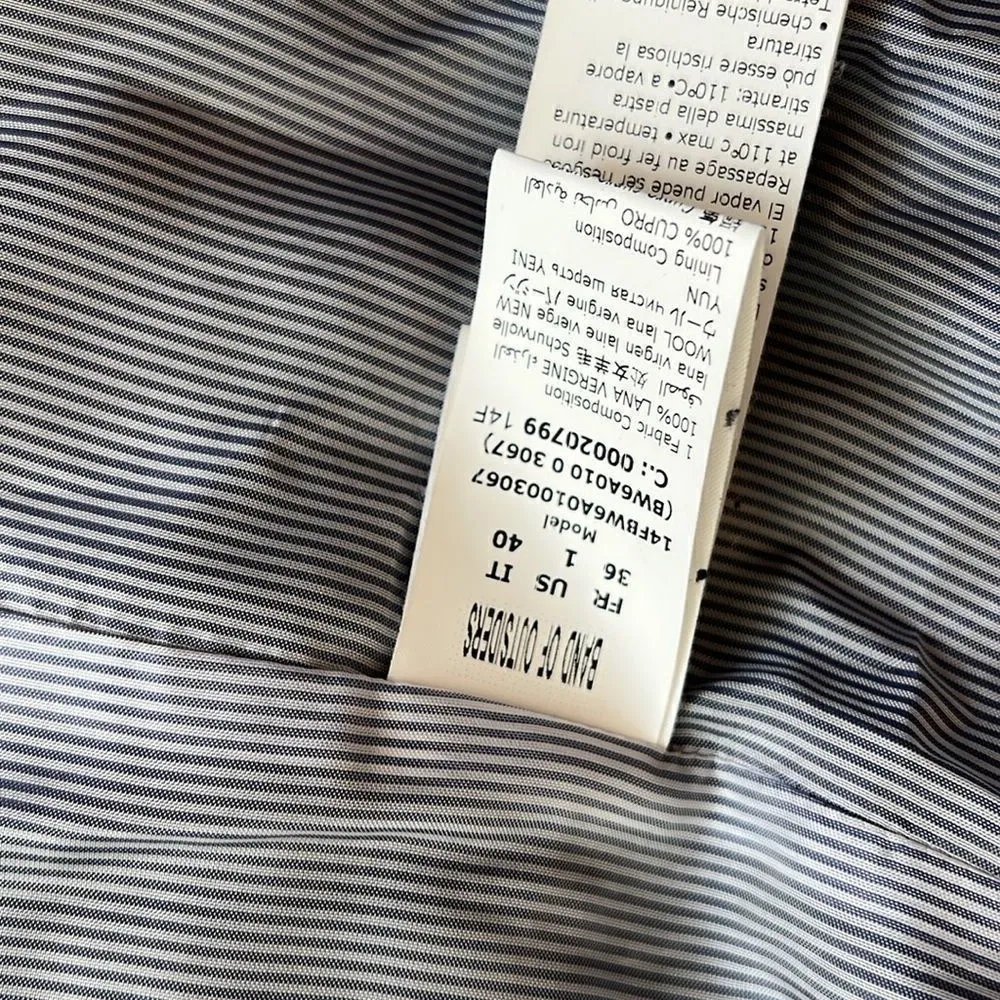 Band of Outsiders Houndstooth two button Blazer Black - Image 5