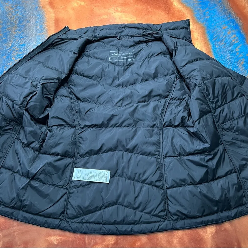 NWT Eddie Bauer Black 650 Fill Down Lightweight Jacket Small - Image 11