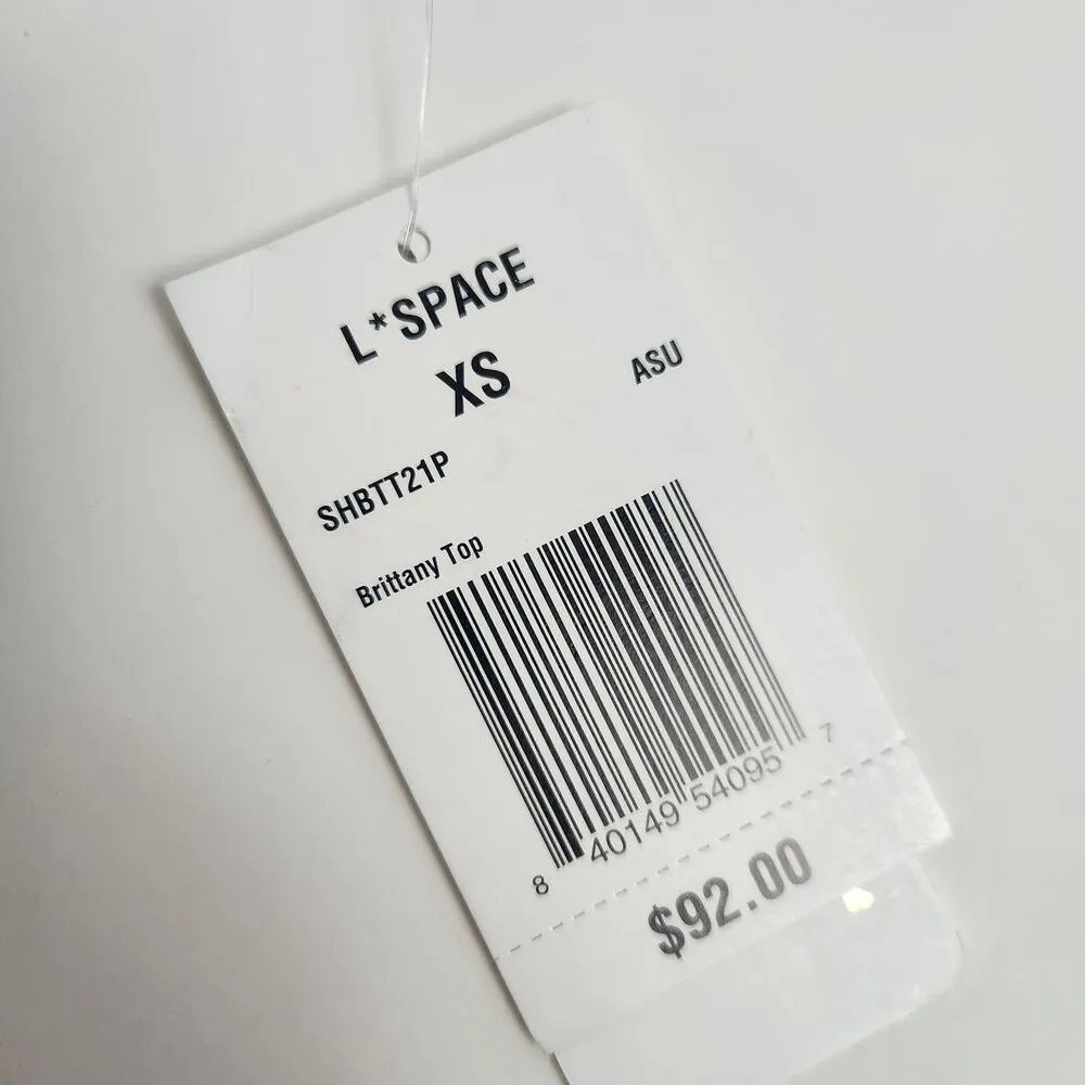 L*Space Brittany Triangle Bikini Top in All Swirled Up Pink/Mauve Size XS NWT - Image 5