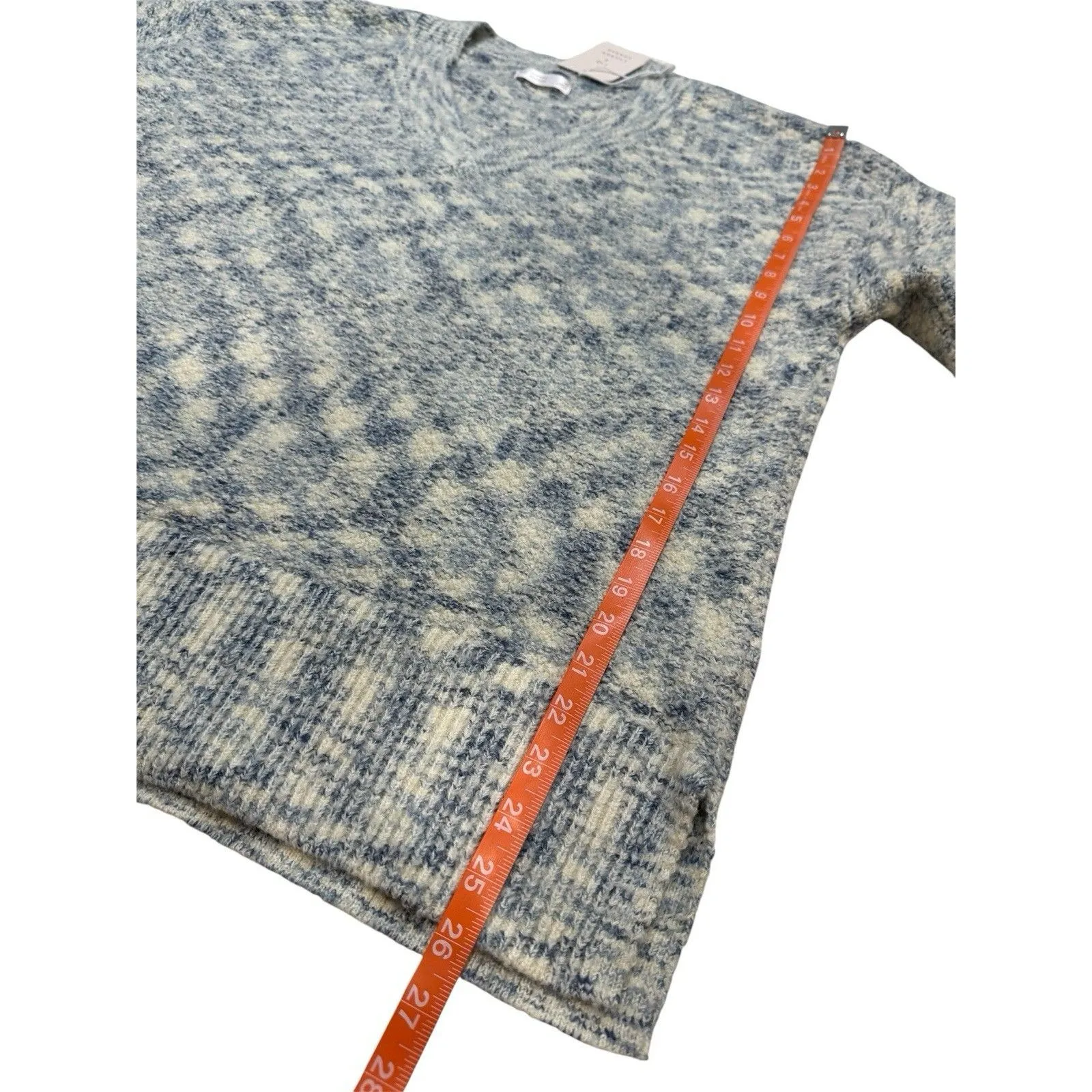 LC Lauren Conrad Sweater Size Medium V-Neck Seed Stitch Tunic - Image 12