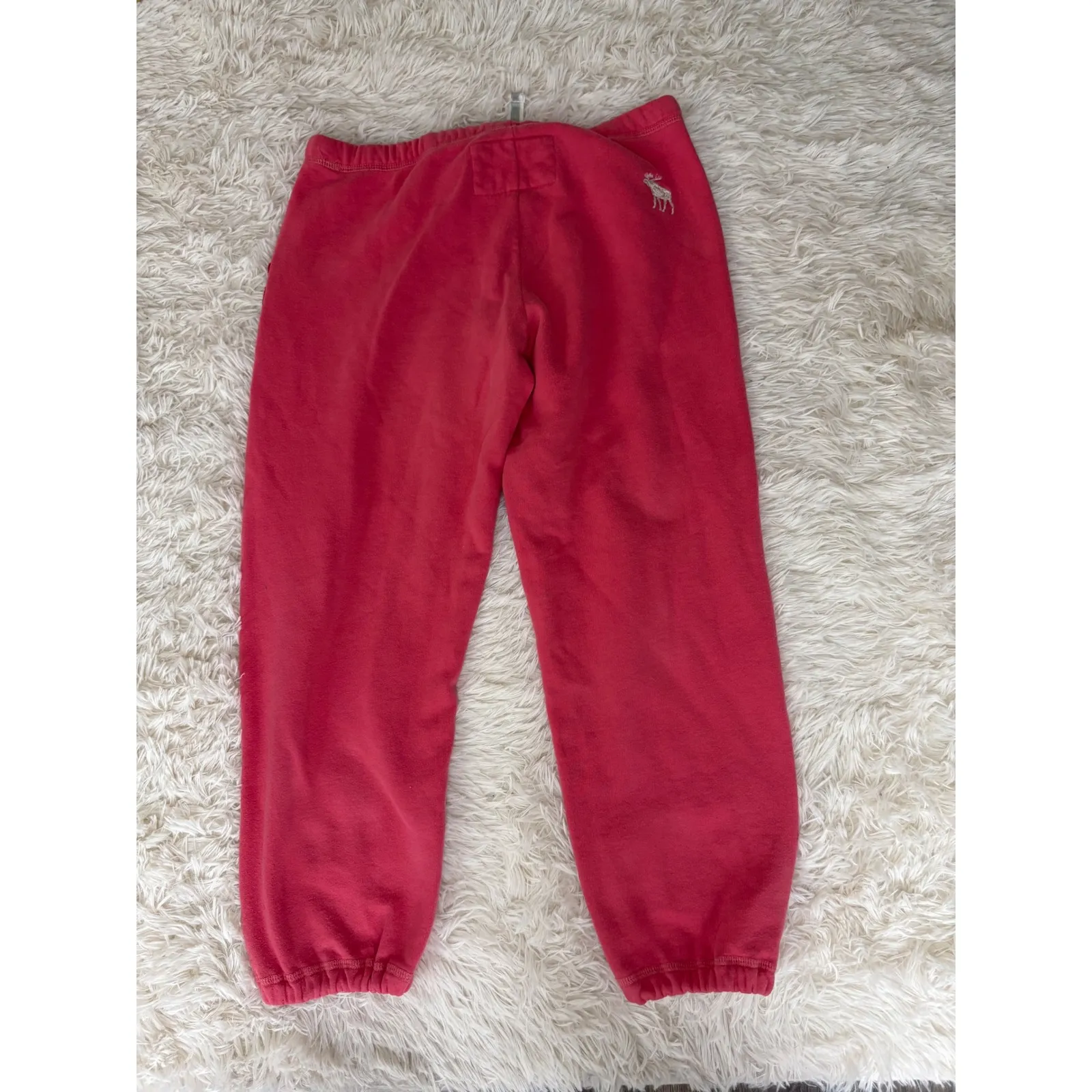 Vintage Abercrombie & Fitch Womens XS Sweatpants Pink Logo‎ y2k Joggers - Image 6