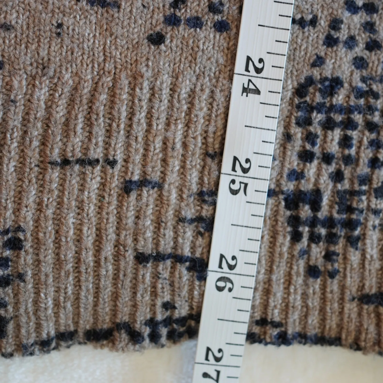 NWT NIC+ZOE Cozy Up Stamped Mock Turtleneck Block Print Mock Sweater Size S - Image 10