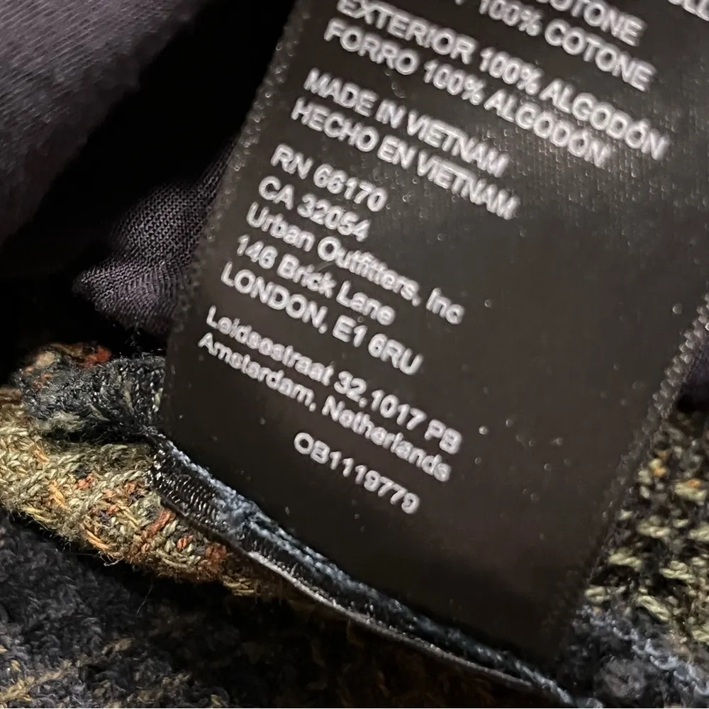 NEW Free People Navy Tobacco Ombre Plaid Anneli Button Down Shacket Top - Image 14