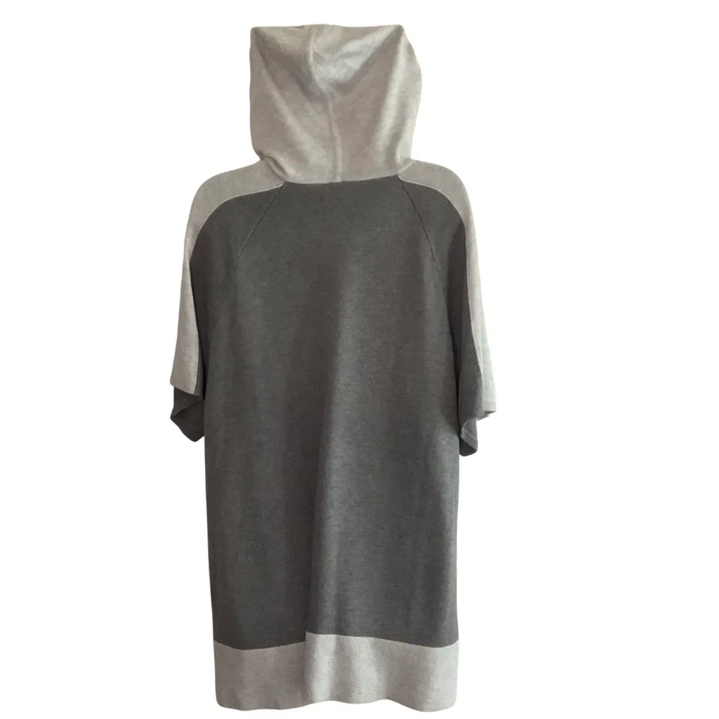 Lululemon Opened Up Hooded Poncho Heathered Gray Cashmere Blend Short Sleeve XS Size undefined - Image 13