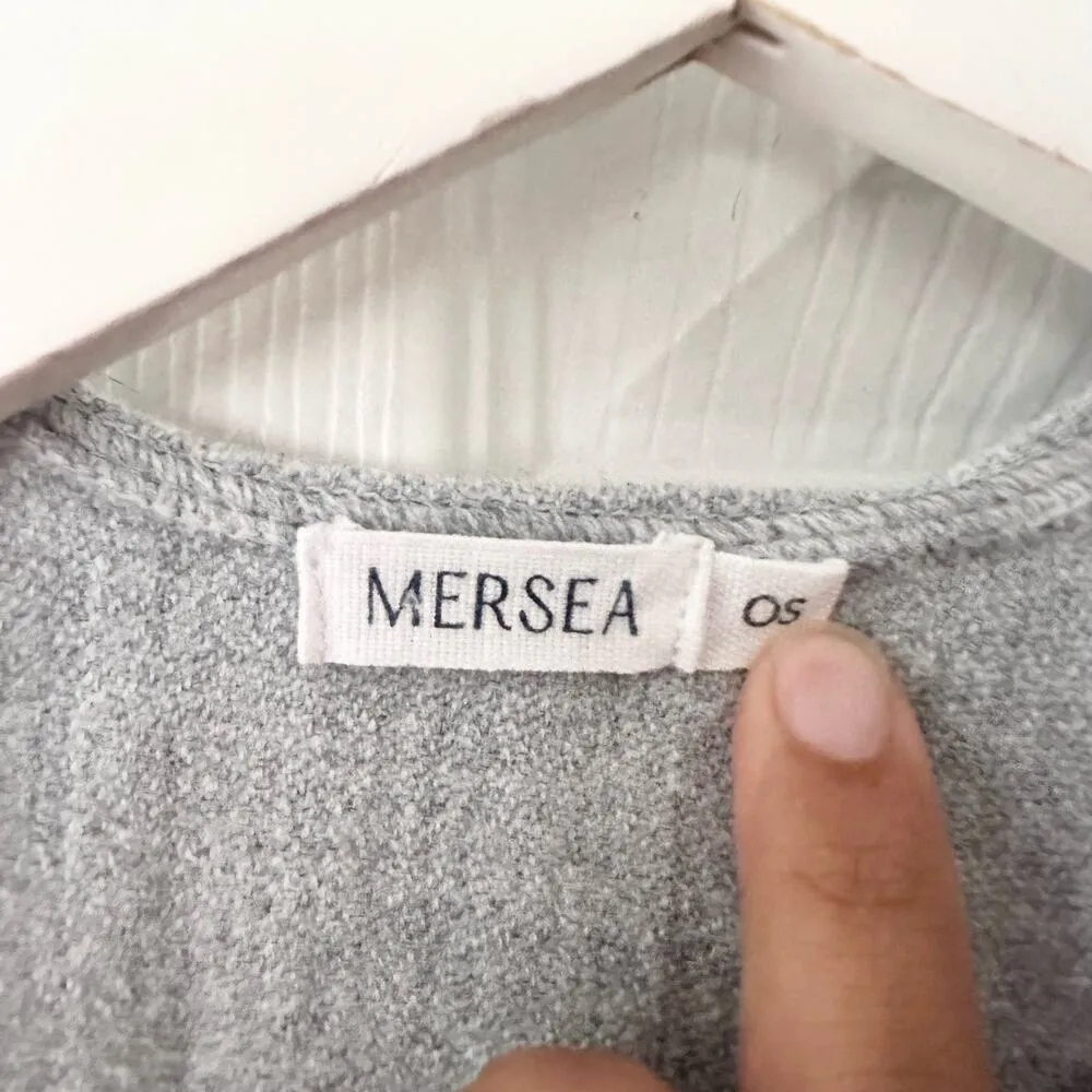 Mersea Light Grey Classic Travel Wrap Textured Panel Fringe Hem One Size Acrylic Gray - Image 11