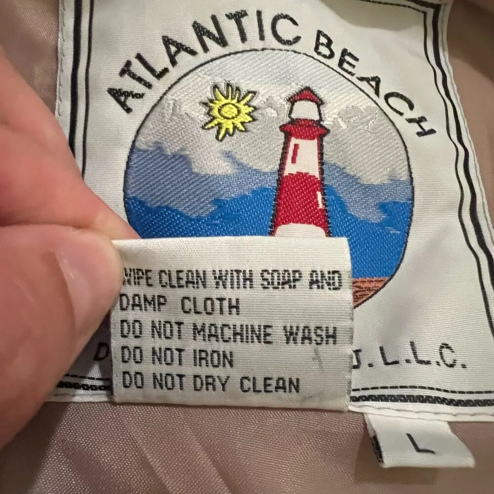 Atlantic Beach Classic Tan Coat Size L - Image 8