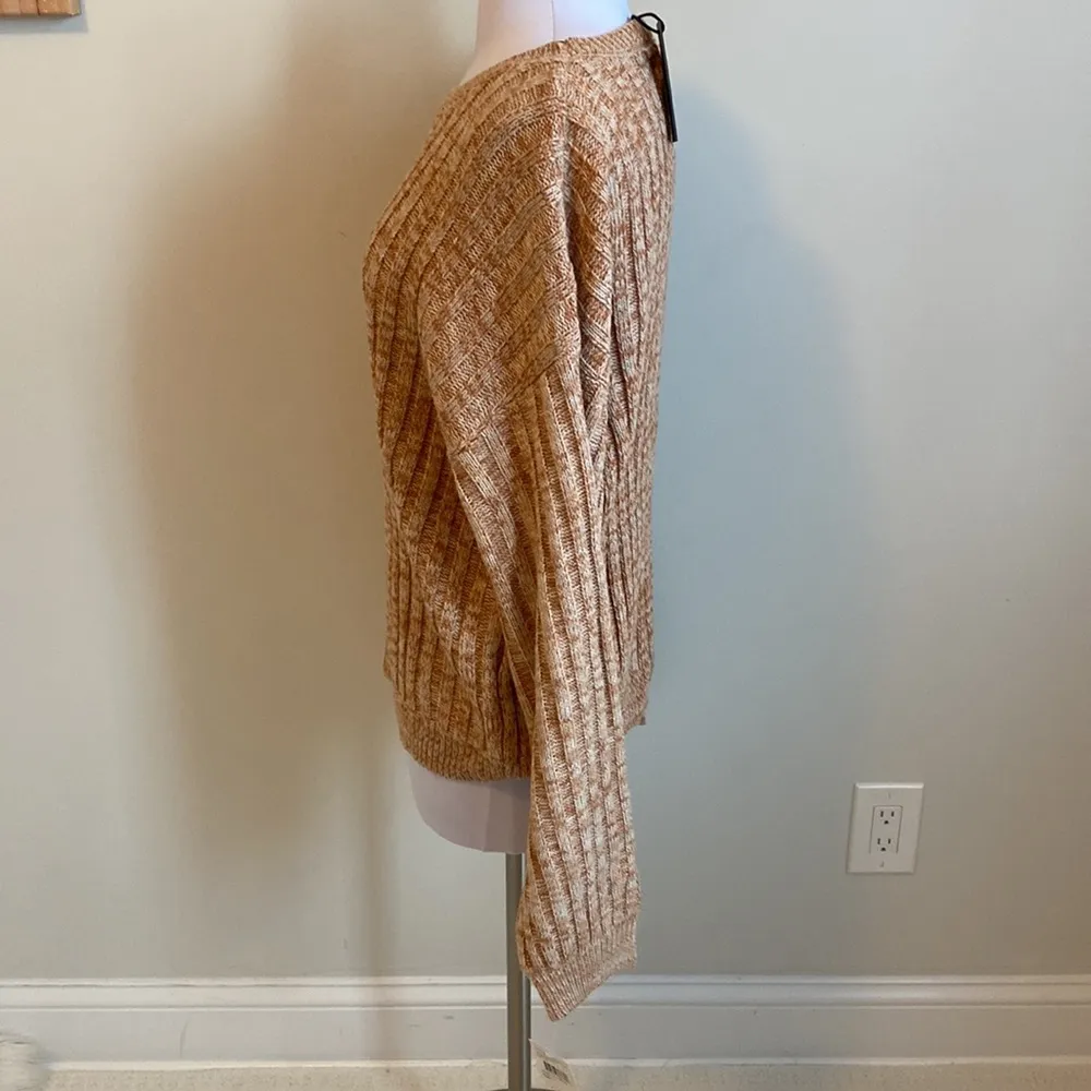 BlankNYC Toffee Crewneck Balloon Sleeve Sweater - Image 6