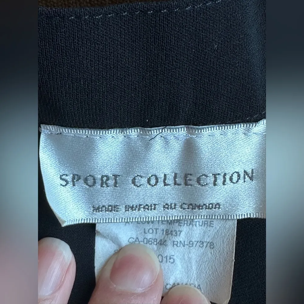 Sport Collection NWT Black Straight Wide Leg. High Rise Dress Pants Sz 16. - Image 4