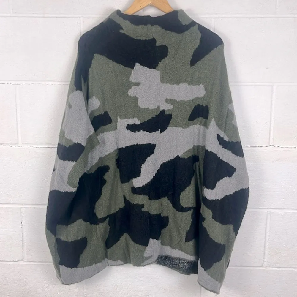 Anthropologie Moth Henrietta camo poncho - Image 6