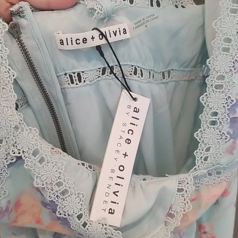 💕ALICE+OLIVIA Karolina Paneled Halter Maxi Dress - Image 16