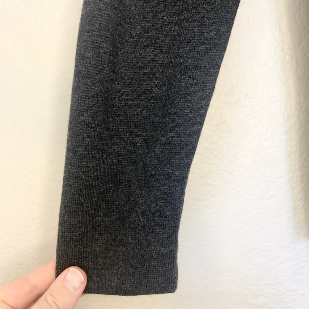 Eileen Fisher Wool Zip Up Blazer Jacket Charcoal Gray Size XL - Image 5