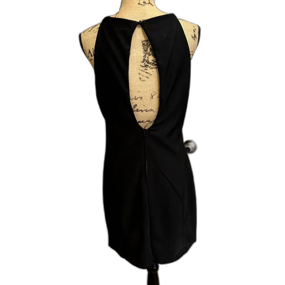 China Doll Embellished Evening Dress Small Black Polyester Crystal Beaded Size 12 - Image 2