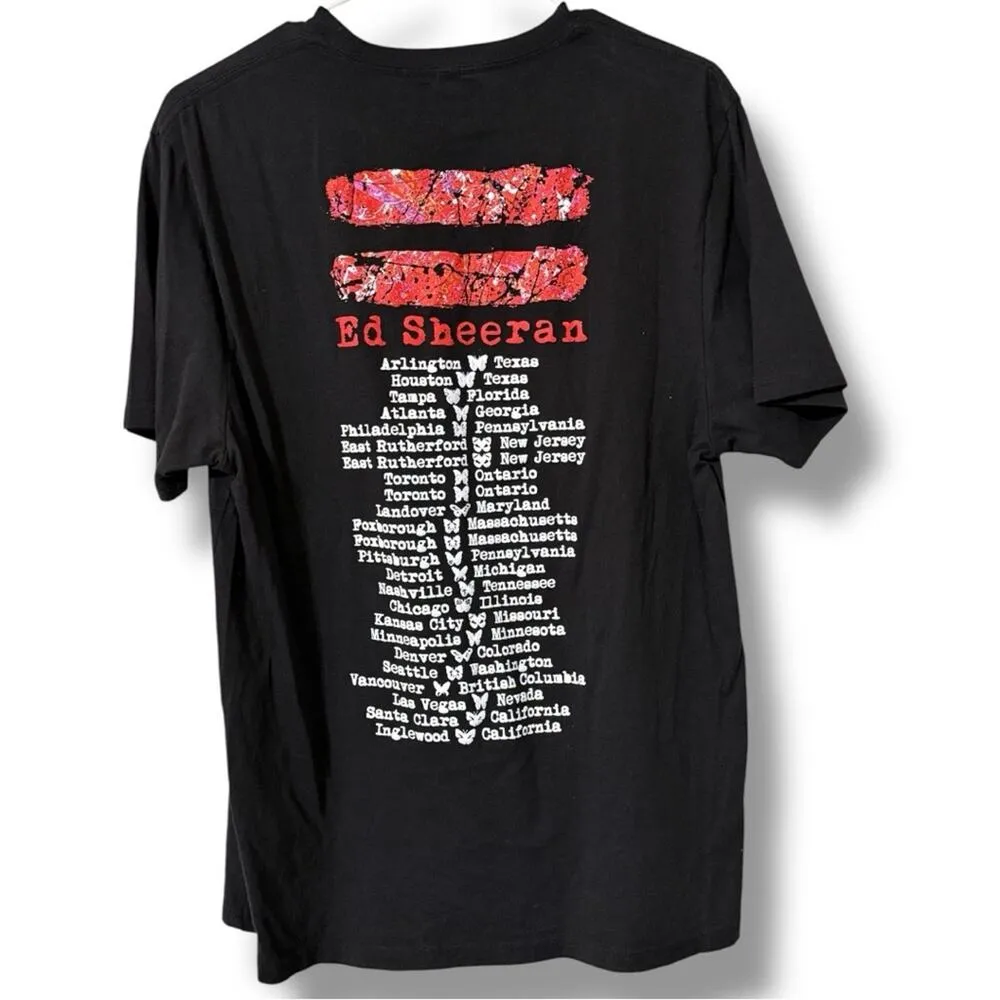 Ed Sheeran mathematics tour women's size medium band t - Image 3