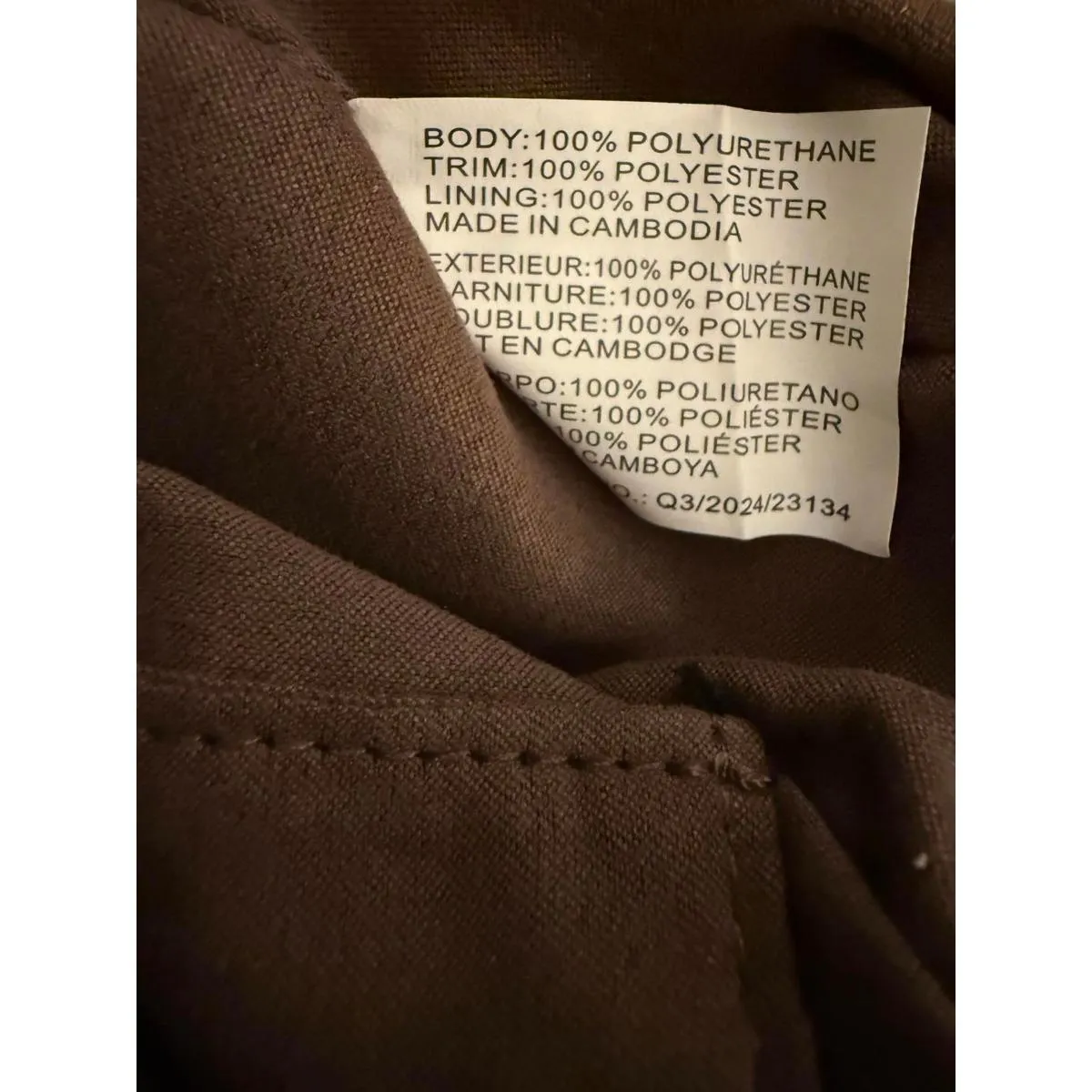 NEW Steve Madden Shoulder Bag Brown Coffee Hobo Purse Inside Pockets Faux Suede - Image 9