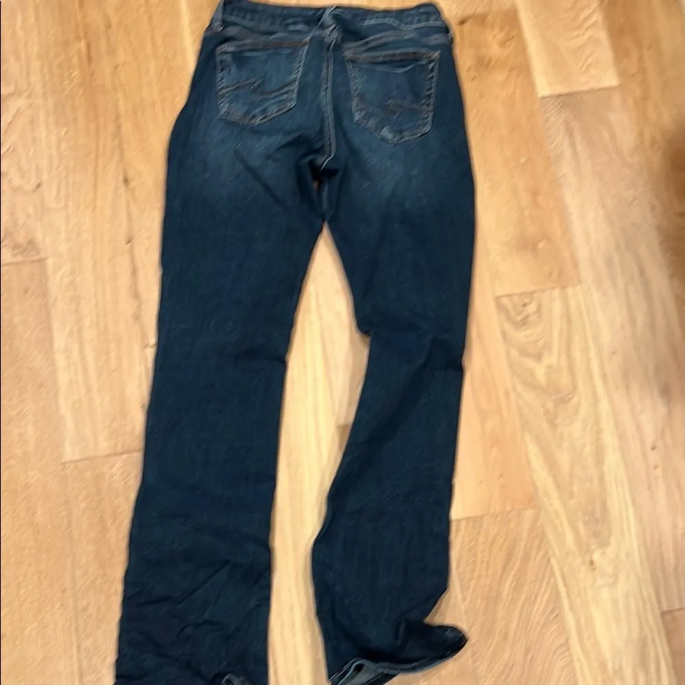 Silver Jeans  size 29 silo slim boot Dark Wash button fly Jeans - Image 3