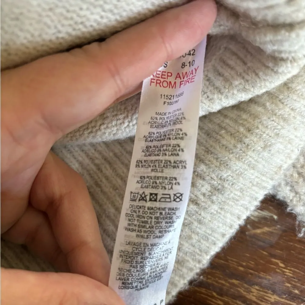 TopShop gray turtleneck sweater size 8-10 - Image 2