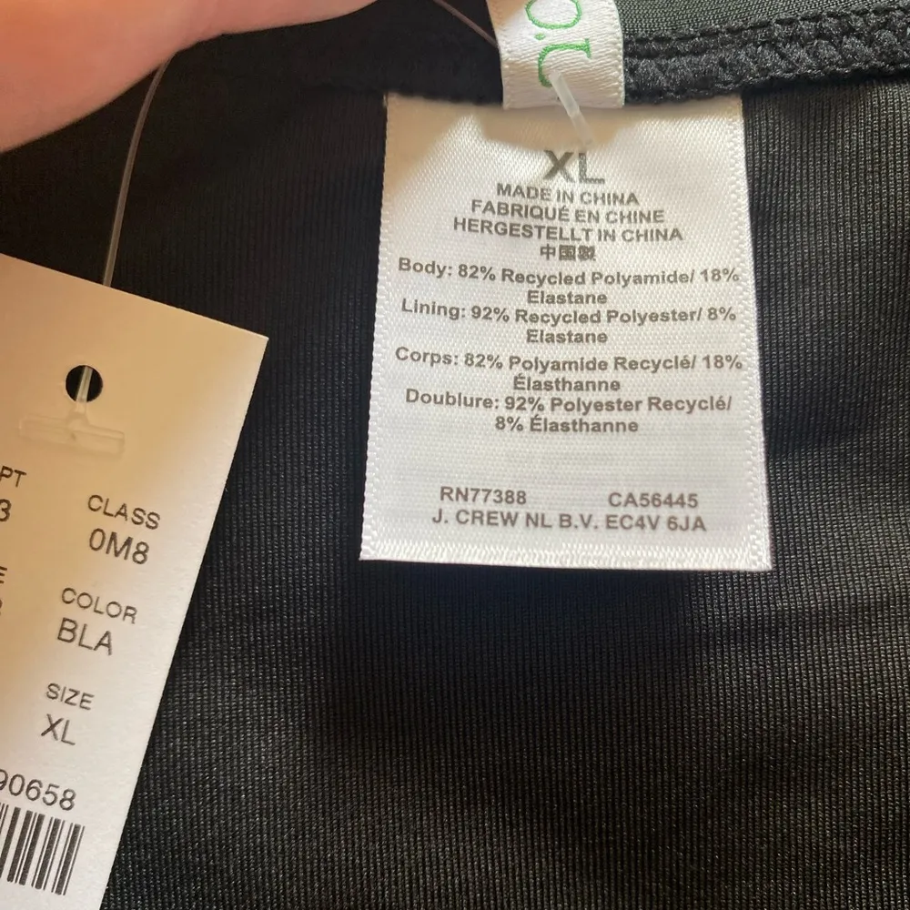 J. Crew Black 90s High Leg Bikini Bottom Women’s Size XL NEW Swimsuit - Image 6