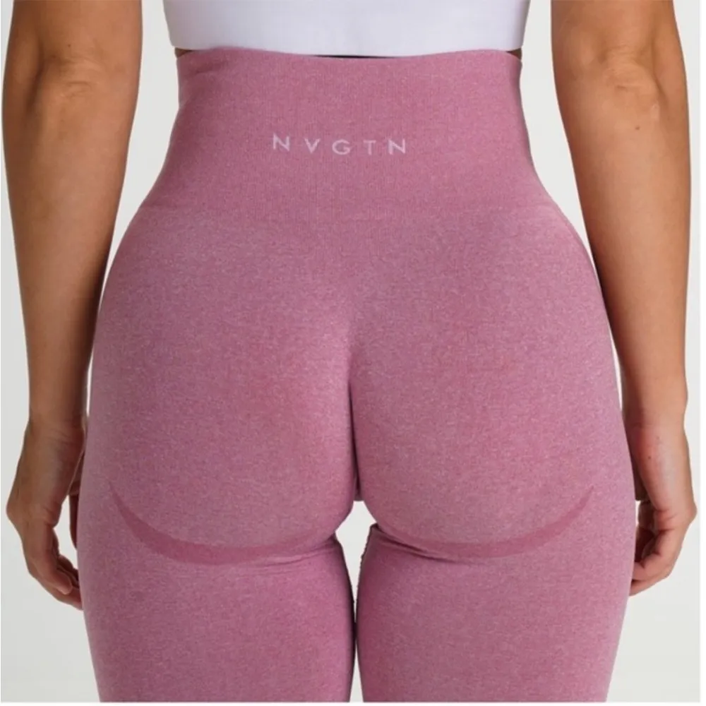 NVGTN Contour Curve Seamless Rose Pink‎ Leggings Size Medium - Image 3