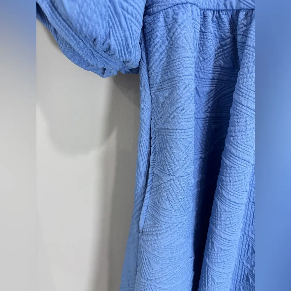 Free People Blue Violet Mini Dress size M sundress sun dress summer beachy - Image 6