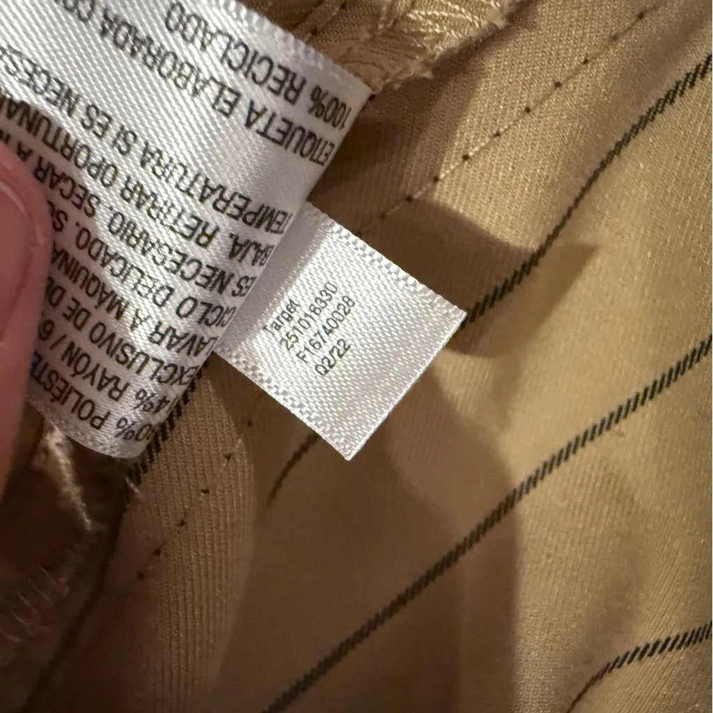 La Ligne x Target Side Stripe Tan & Black Wide Leg Trouser‎ Pants Sz 1X Plus - Image 10