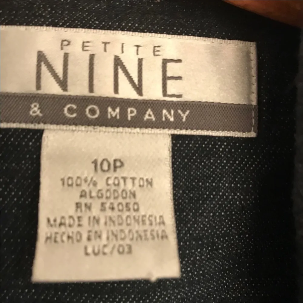 Nine and Co. Dark Wash Vintage Denim Trench Coat 10P - Image 3