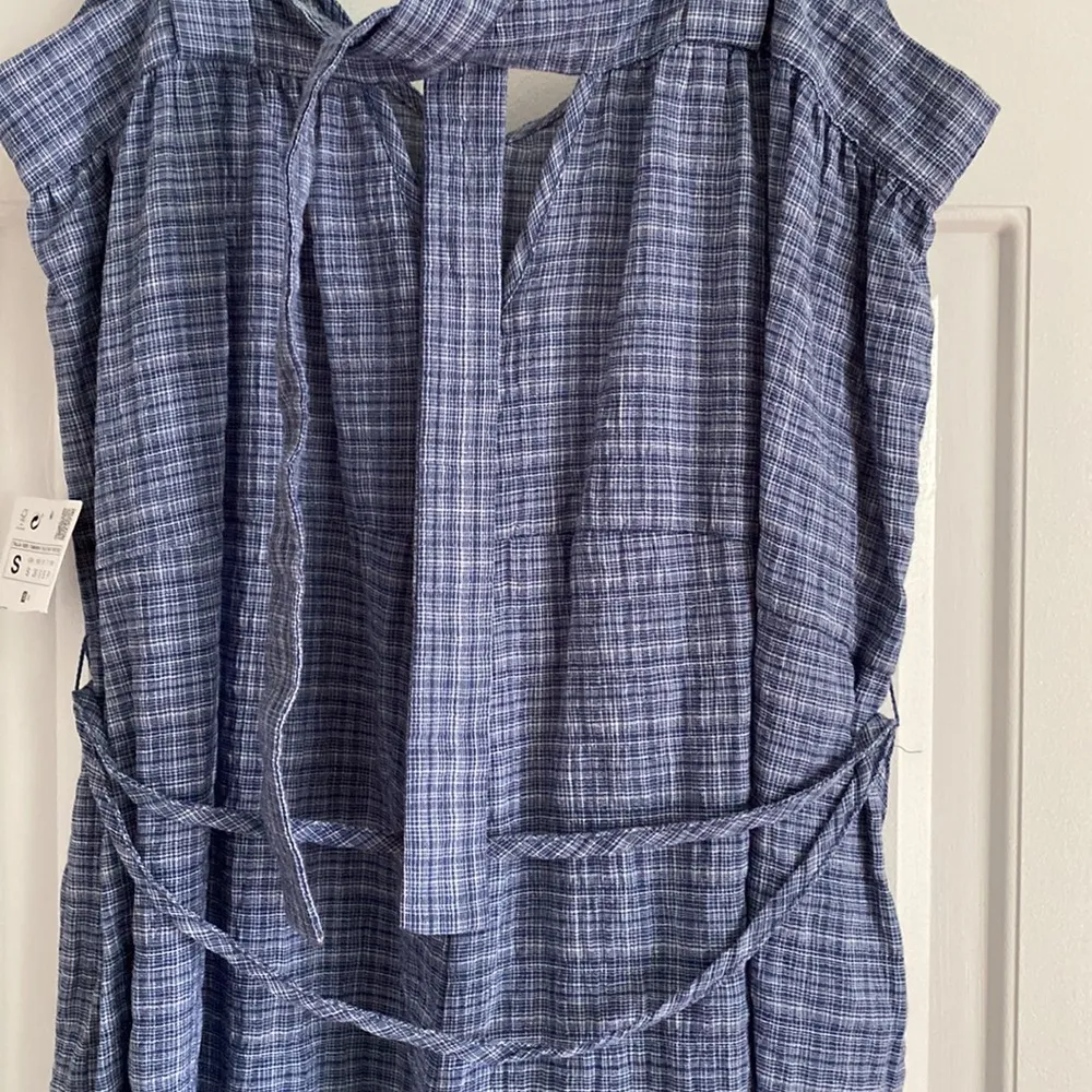 ZARA NWT  blue plaid one piece/jumpsuit/romper - Image 4