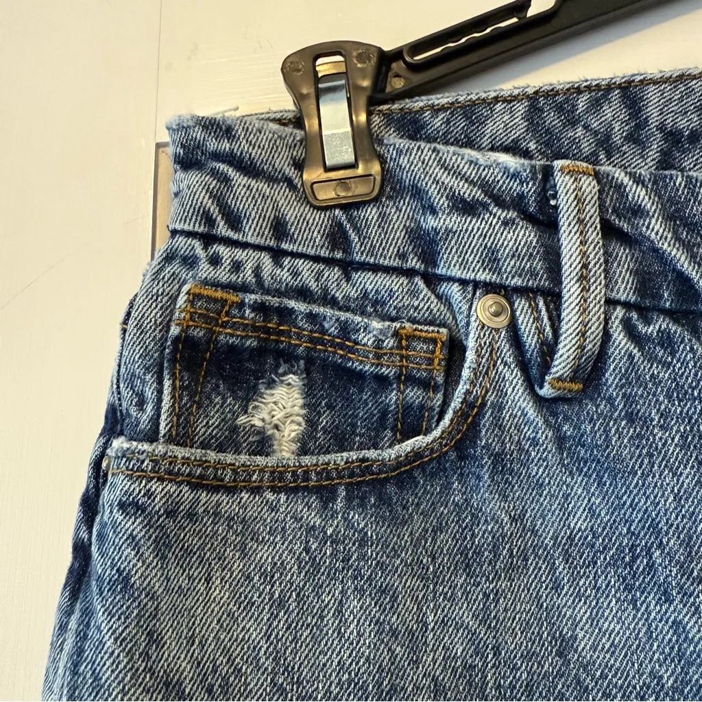 Good American Good Classic Hi-Rise Distressed Ripped Ankle Jeans Size 4/27 - Image 6