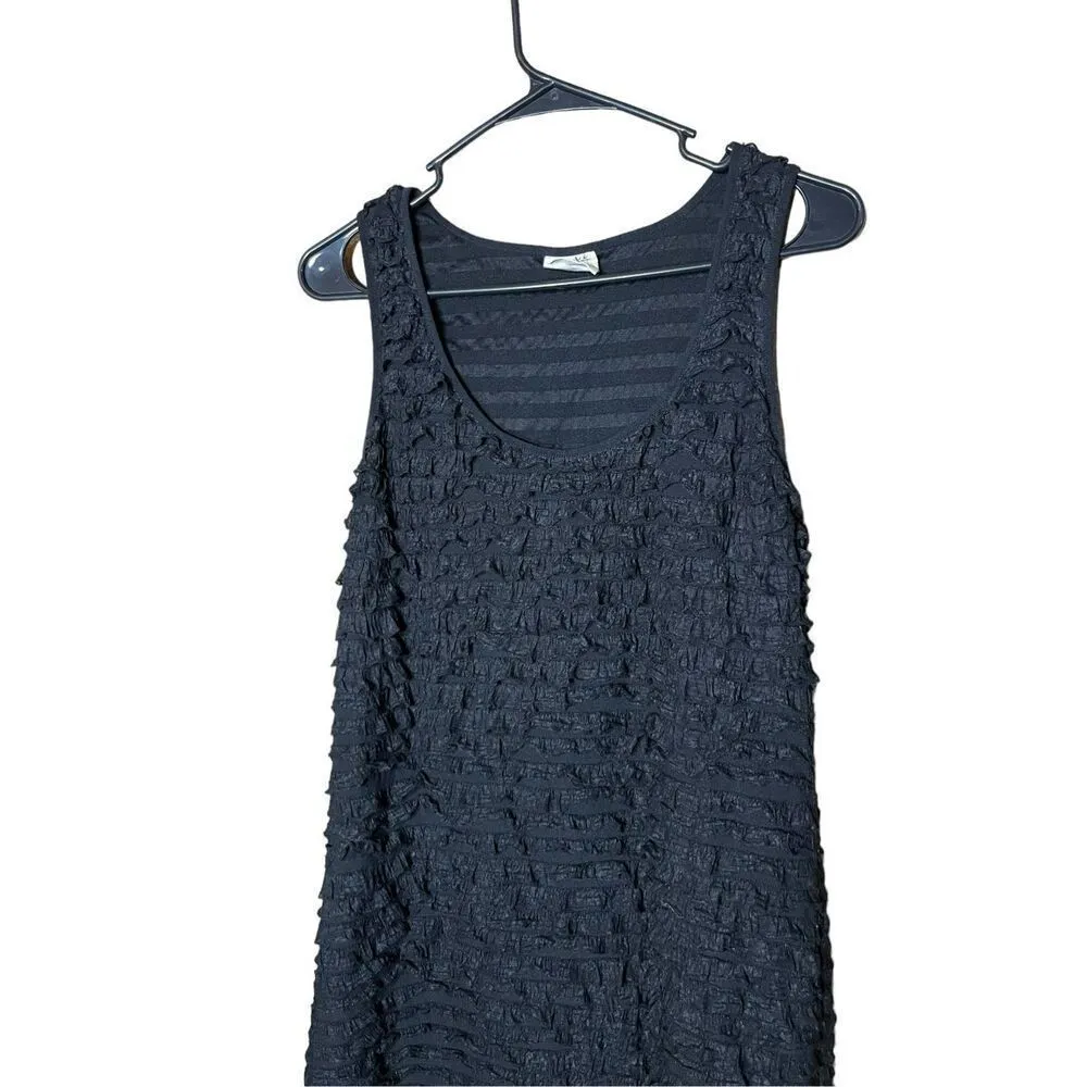 Free People‎ Patra Little Black Mini Dress Ruffled Cocktail Party Size M - Image 4