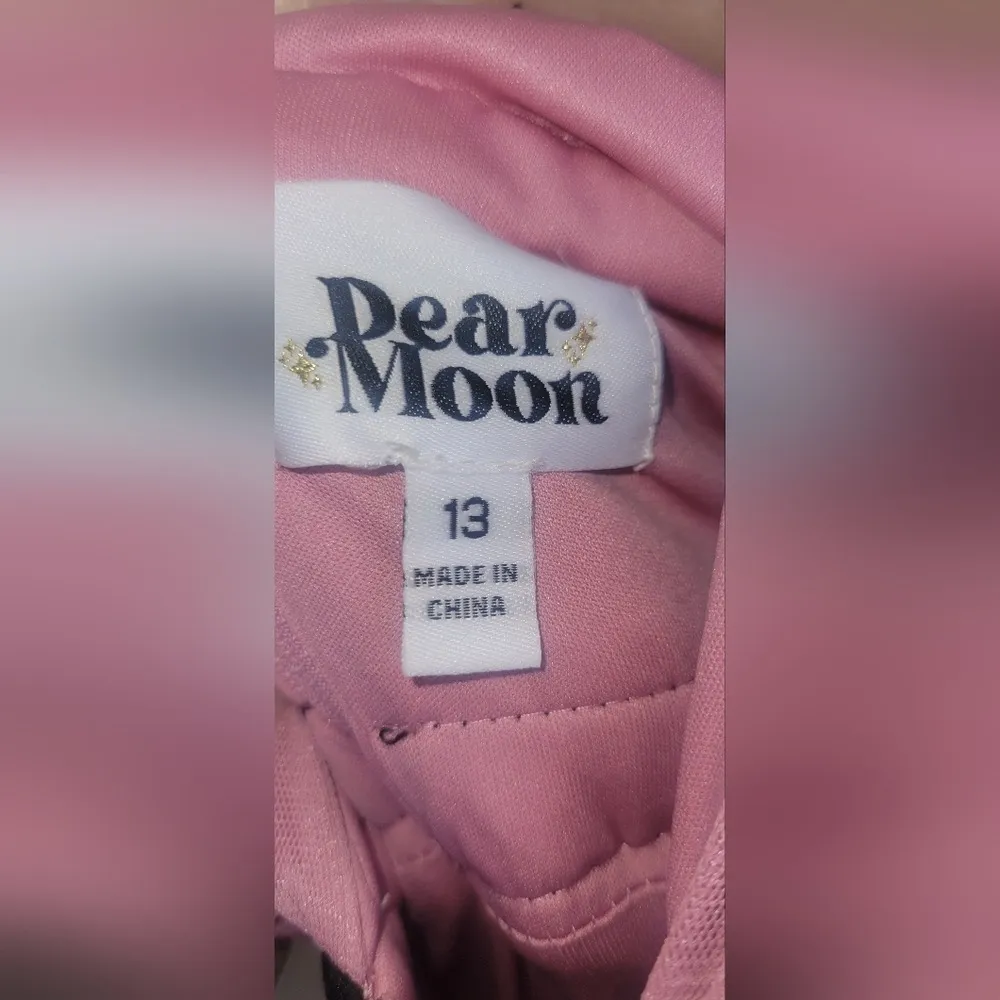 NWT Deep Moon V-Neck Tiered Tulle Ballgown Size 13 Rose and Black - Image 6