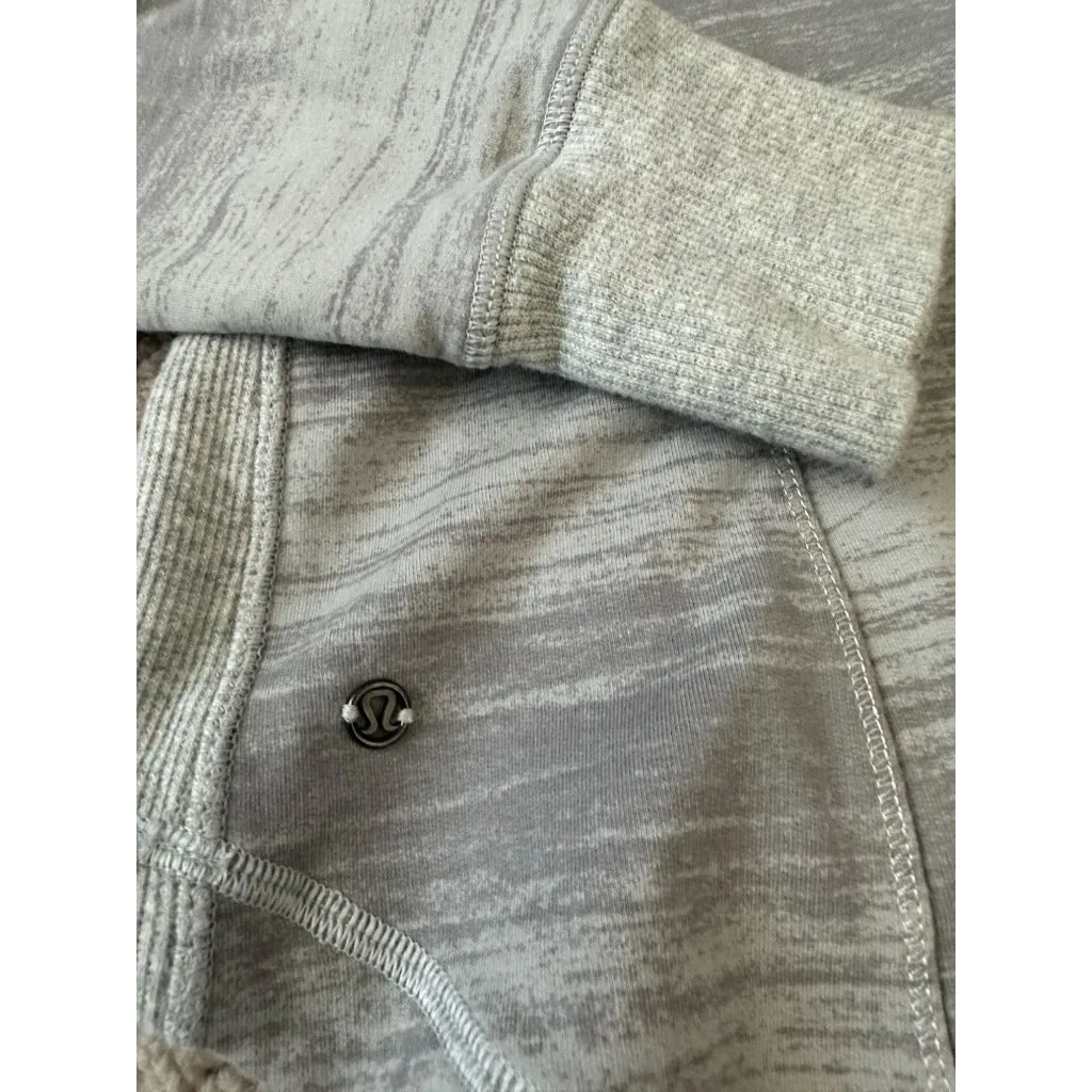 LULULEMON Gray Zip Hoodie Sweatshirt Size 8 - Image 8