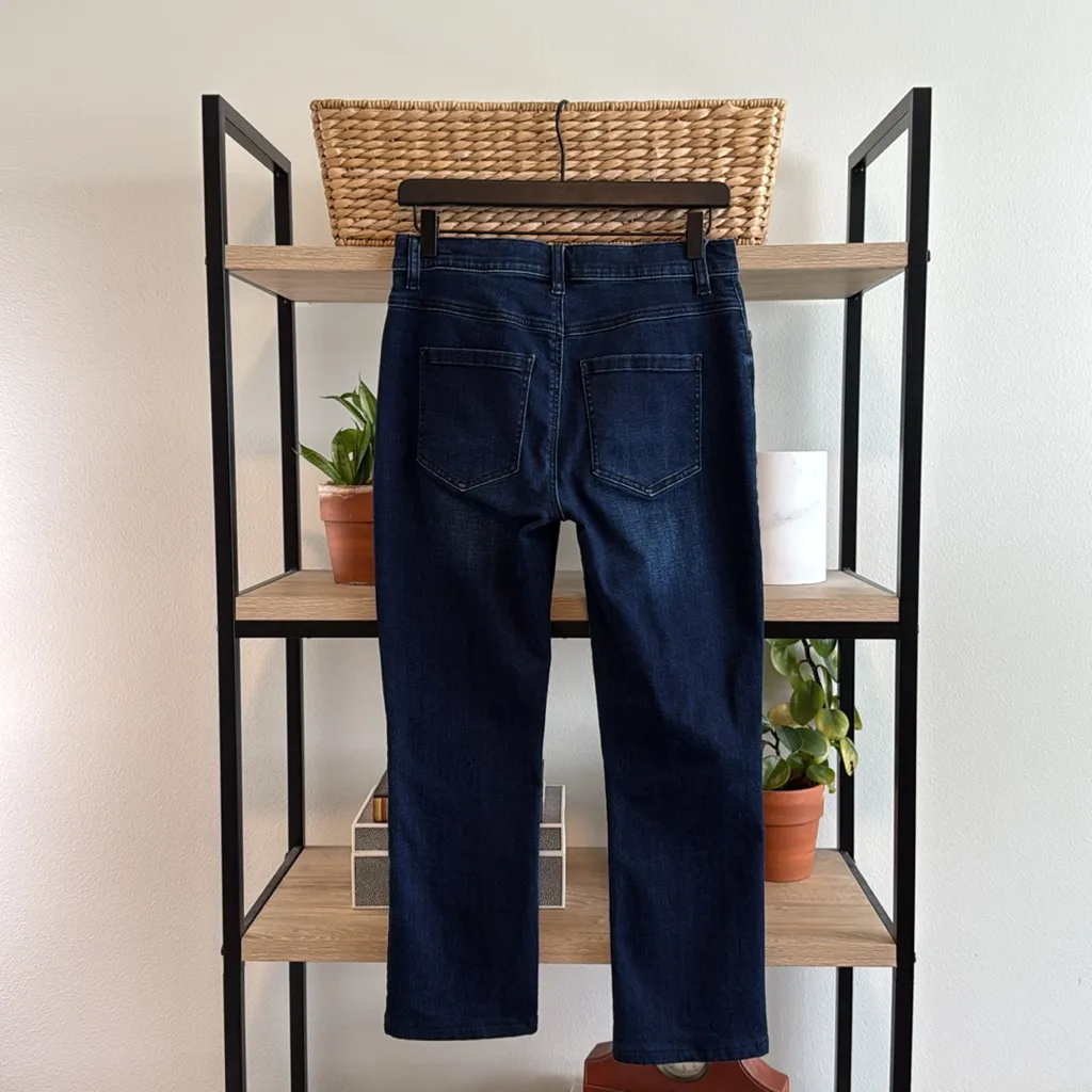 CAbi Mid-Rise Button Fly Straight Leg Ankle Jeans, 4 - Image 5