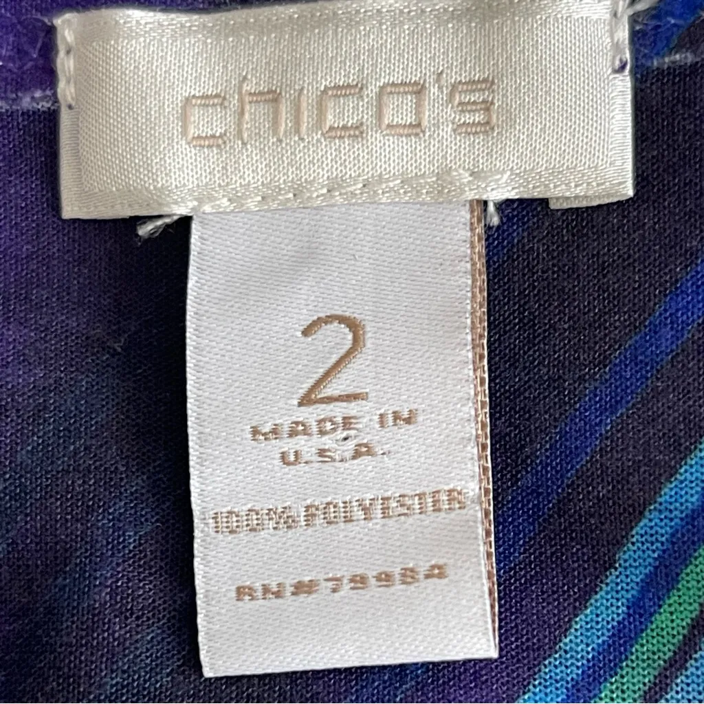 Chico’s Outlaw Amalthea Embellished FeatherFloral Top Women’s Size 2 (US L-12) - Image 7