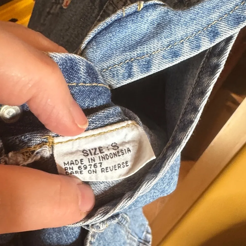 Vintage London London Blue Denim Overalls Shortalls Size Small - Image 3