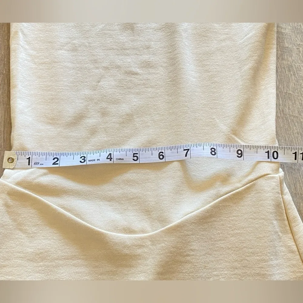 French Connection Cream Viven Cap
Sleeve Lace Back Stretch Bodycon Mini Sz 2 - Image 8