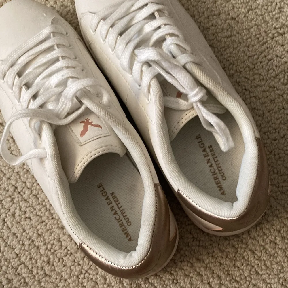 American Eagle Fashion Sneakers Shoes White Chunky New with Flaws Air Force 1 - Image 7