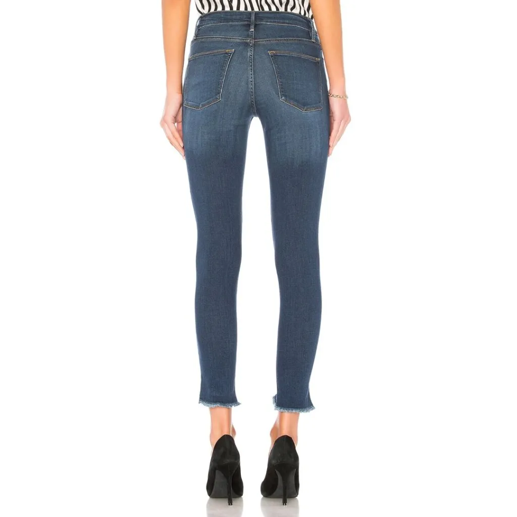 NWOT FRAME Le High Skinny Jeans with Triangle Hem Sulham Size 28 - Image 10