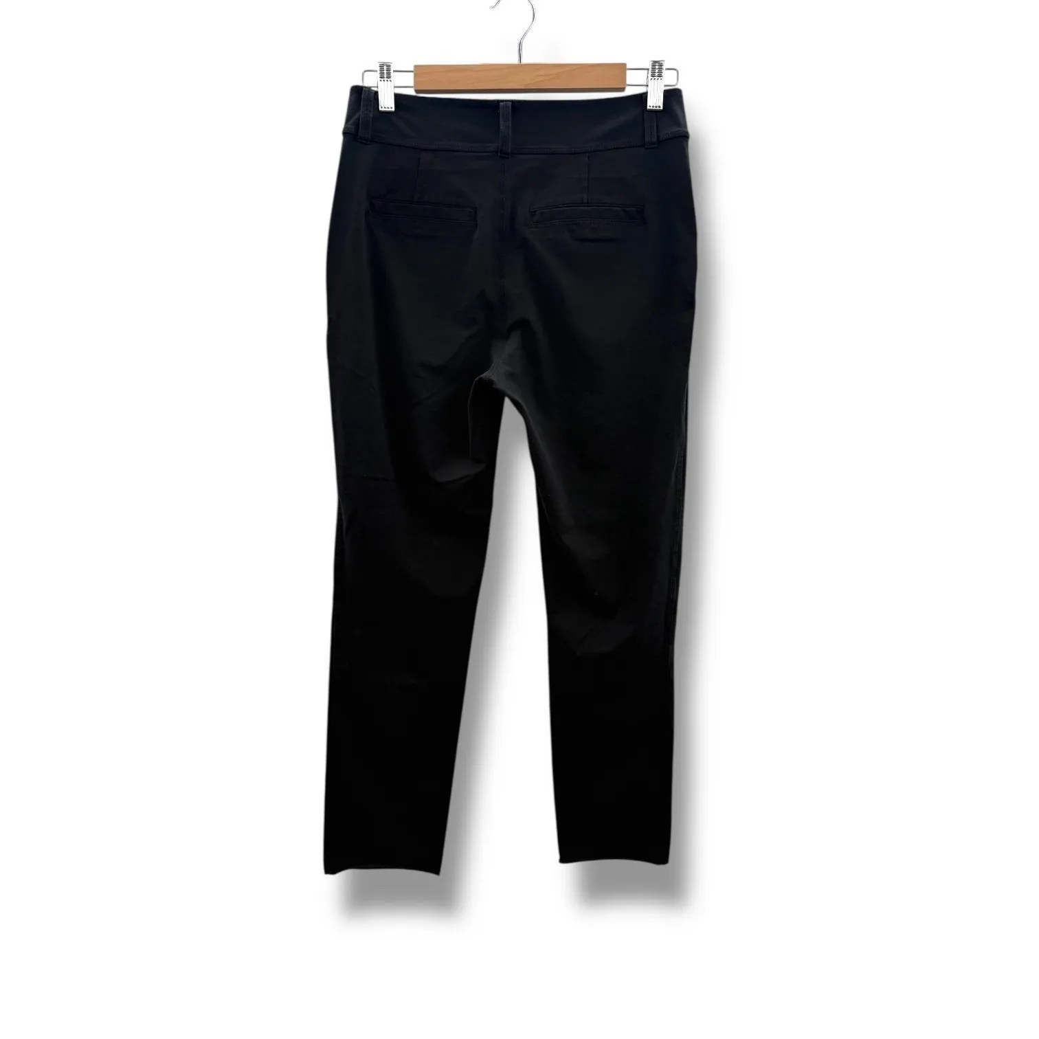 Frank & Eileen Murphy Cropped Trouser Pants Size Medium Black Stretch Slim Fit - Image 3