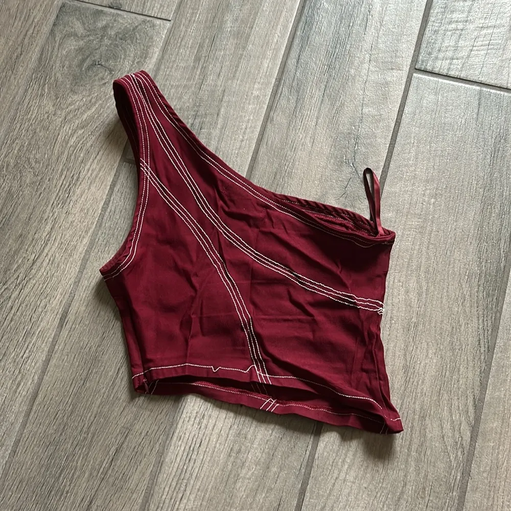 Motel  one shoulder top - Image 2