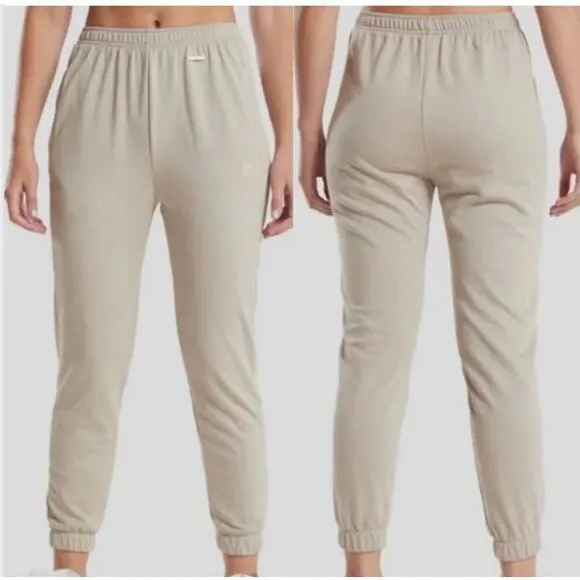 Gymshark x Whitney Simmons Fitted Jogger Sweatpants Mink Sz X-Small - Image 2